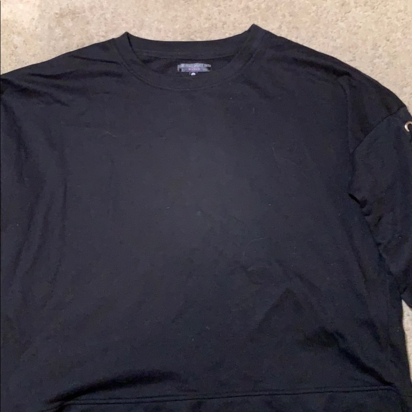 Black Sweatshirt with ringlets and string - Picture 2 of 6